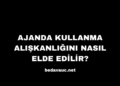 Ajanda Kullanma Alışkanlığını Nasıl Elde Edilir?