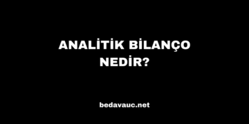 Analitik Bilanço Nedir?