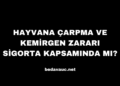 Hayvana Çarpma ve Kemirgen Zararı Sigorta Kapsamında mı?