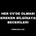 Her CV’de Olması Gereken Bilgisayar Becerileri