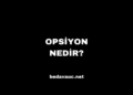 Opsiyon Nedir? Opsiyon Örnekleri ve Açıklamaları